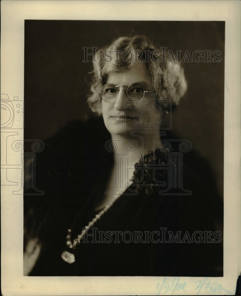 1922 Press Photo Ms. D. J. Jaeger, First President of Lakewood Book