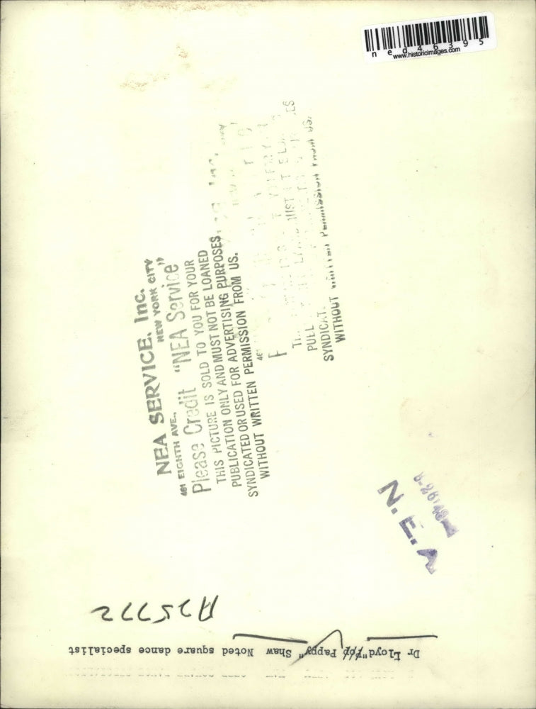 1942 Press Photo Dr.Floyd Pappy Shaw noted dance specialist