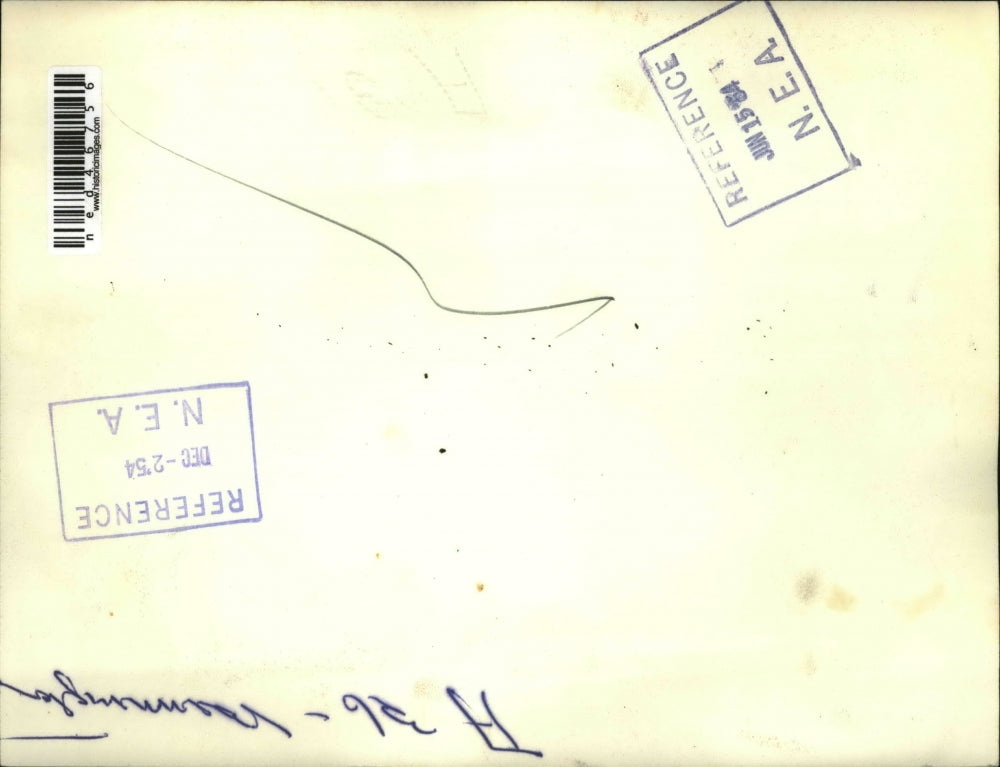 1954 Press Photo Robert Sally of Philadelphia sending a telegram to his parents.