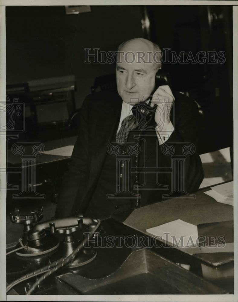 1938 Press Photo P B Sawyer President of National Power and Light
