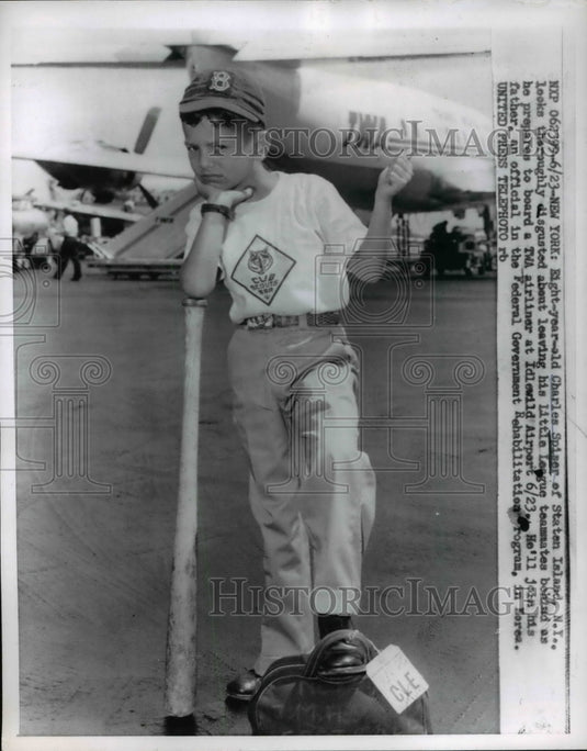 1957 Press Photo Disgusted Charles Spiser