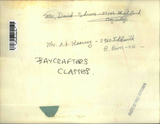 Undated Press Photo Mrs. A.A. Kearney, 3960 Idlewild River at Baycrafters Class