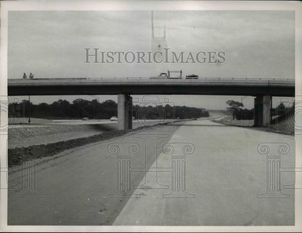 1955 Press Photo Ohio Turnpike