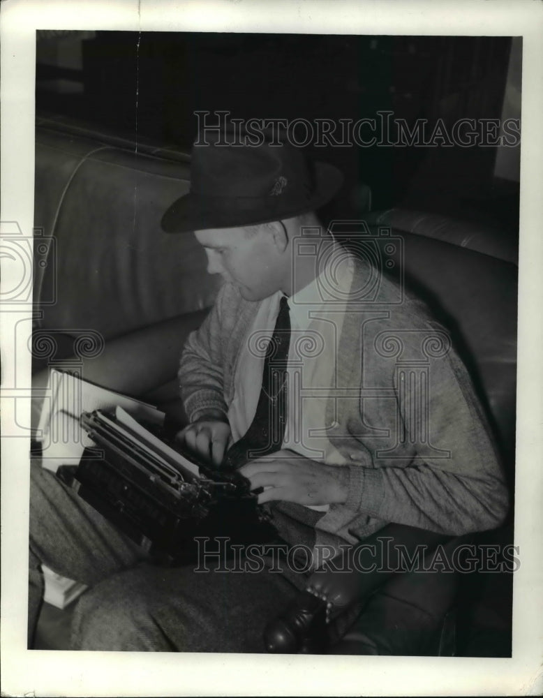1939 Press Photo Frank Ivy, Oklahoma End