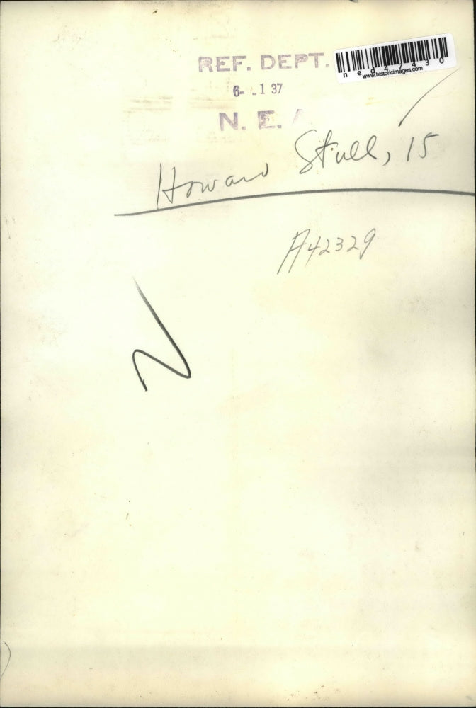 1937 Press Photo Howard Stull