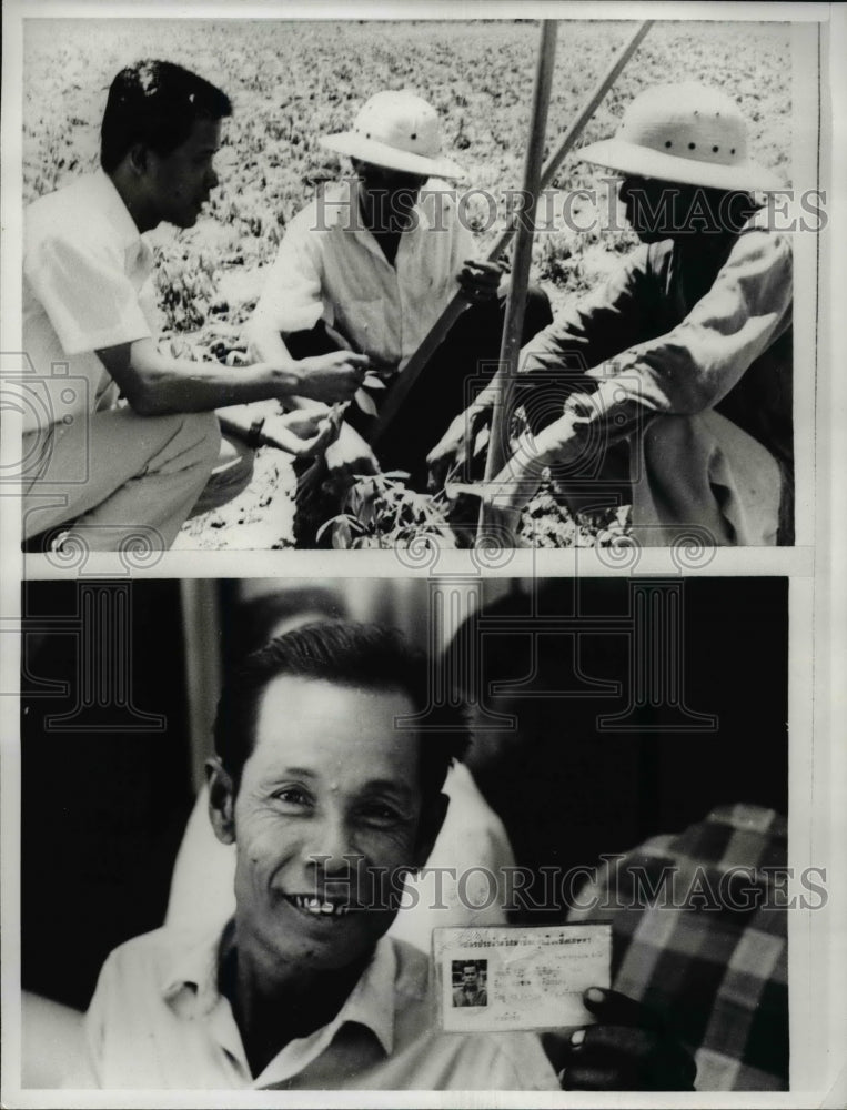 1966 Press Photo The Privately-owned Bangkok Bank making loans to poor farmers- Historic Images