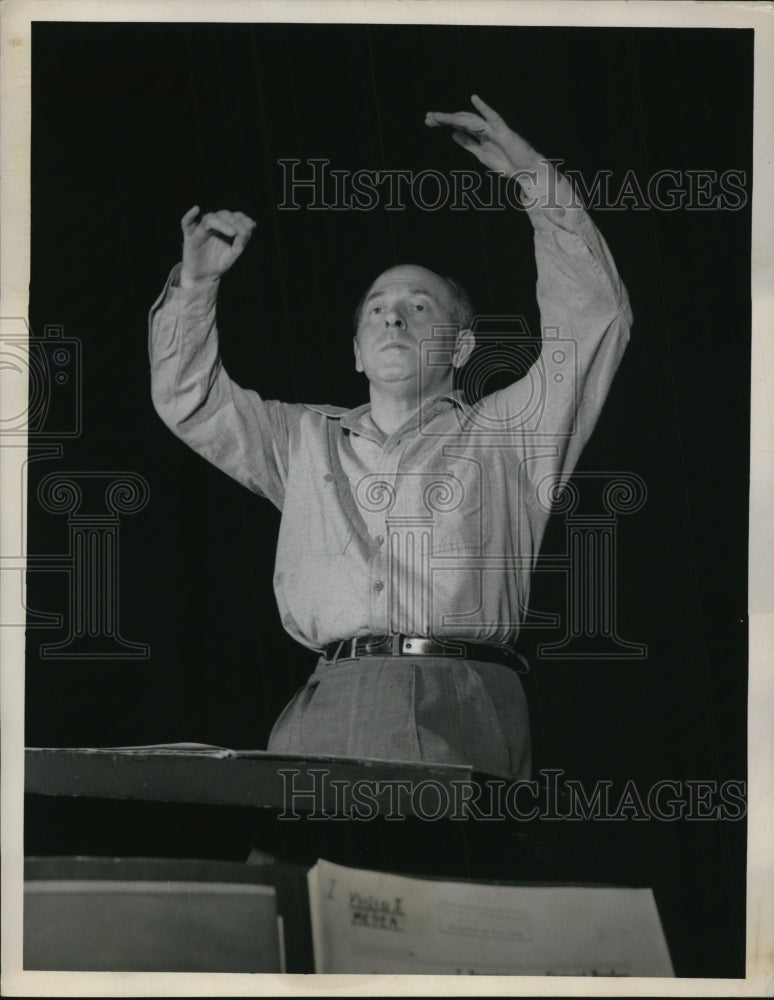 1948 Press Photo Eugene Ormandy, conductor of the Philadelphia Orchestra