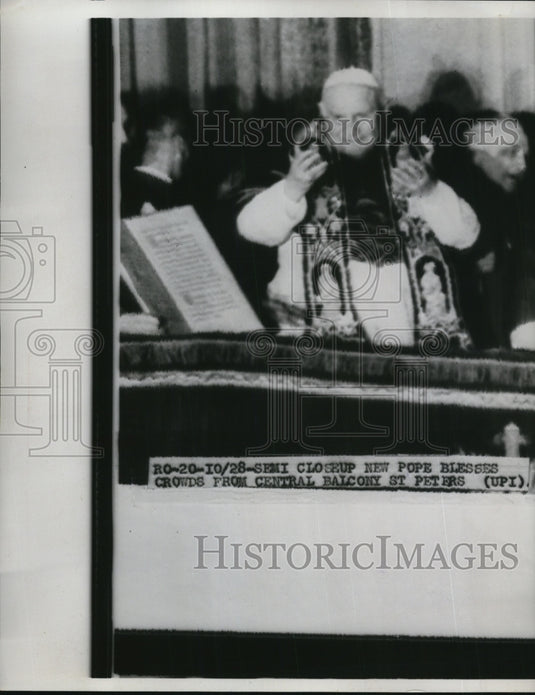 1958 Press Photo Pope John, new pope