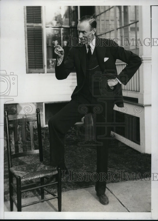1935 Press Photo Canton NY Laurence Hichok Seelys noted foreign educator was