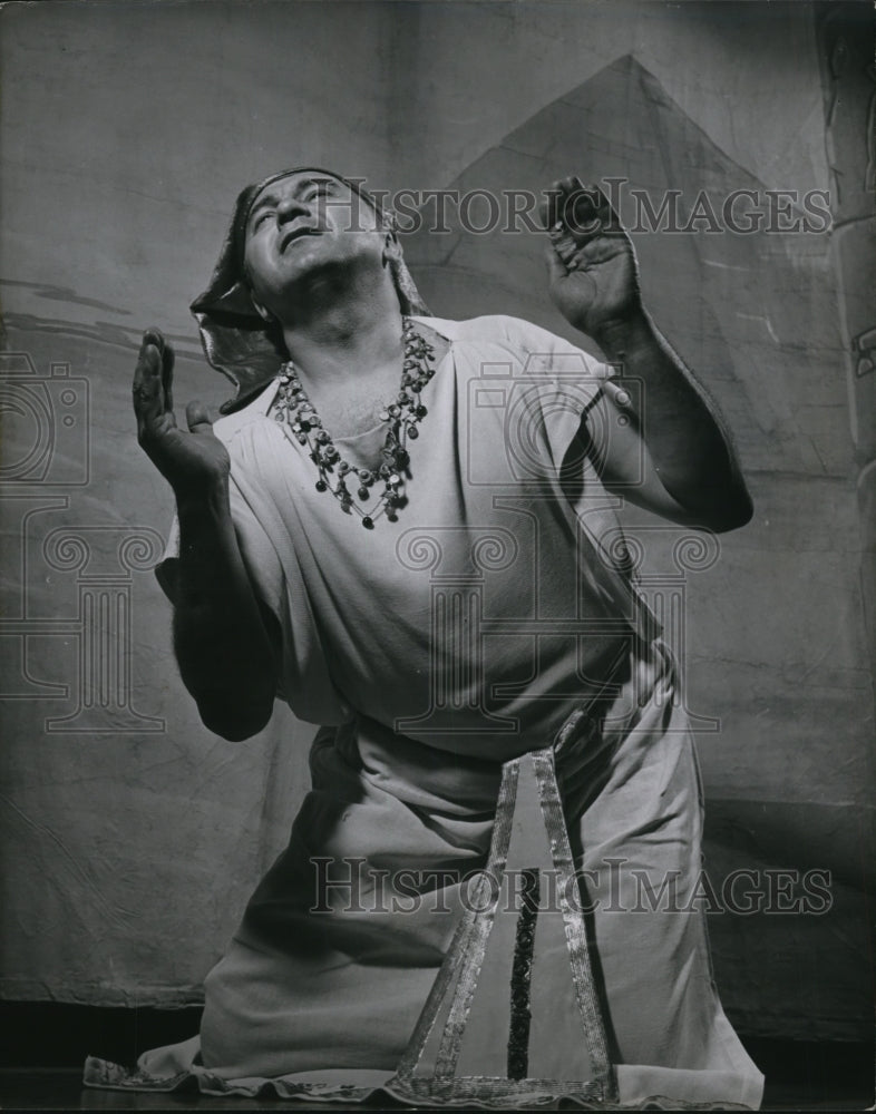 1952 Press Photo Lohner in Theater Play