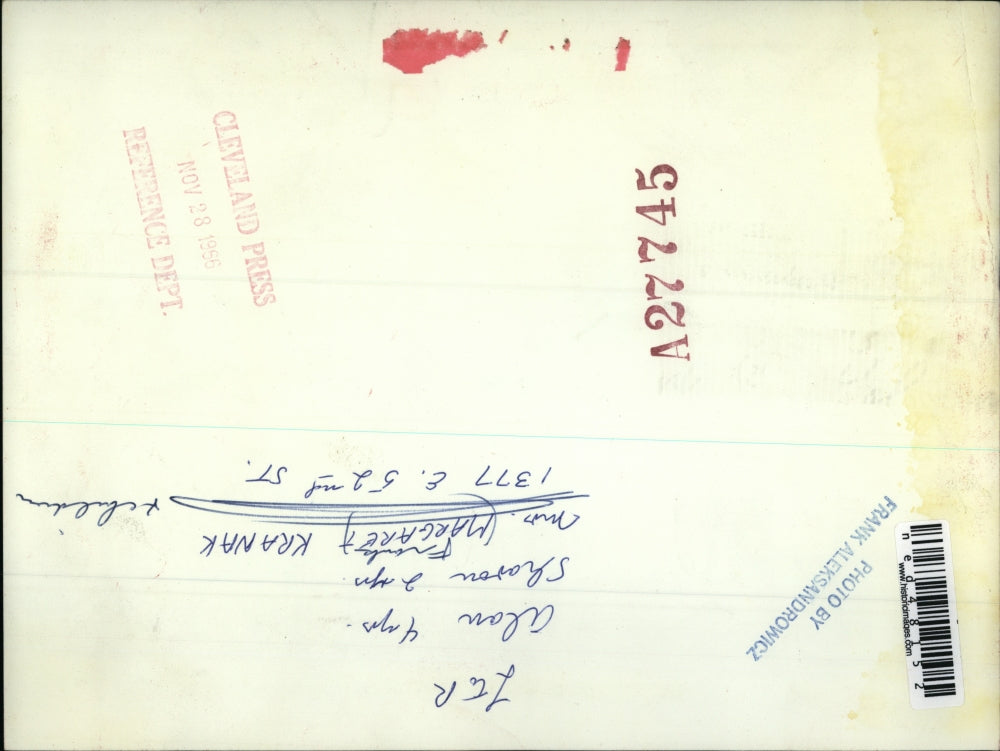 1956 Press Photo Alan & Sharon Kranak & mom Margaret in Cleveland