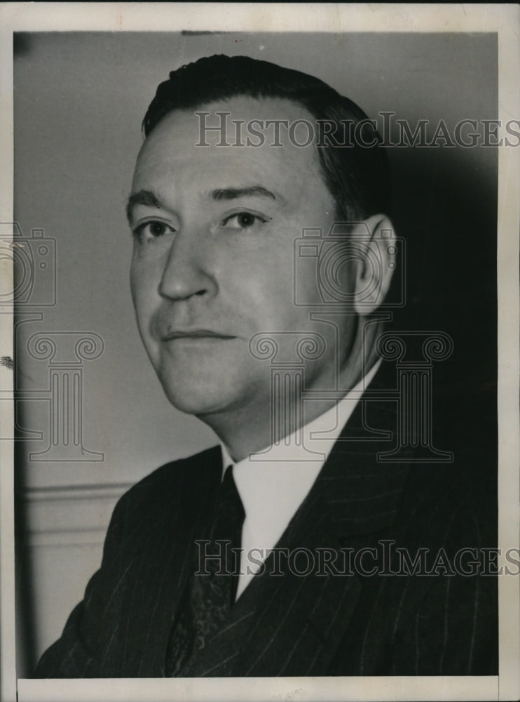 1937 Press Photo Benjamin F. Fairless, head of the Carnegie Steel Corporation- Historic Images