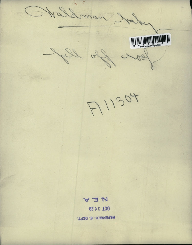 1928 Press Photo Waldman baby safely sitting