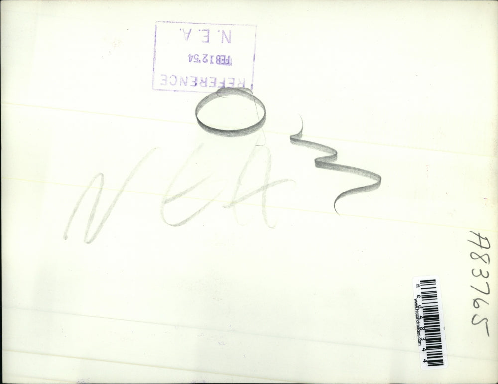 1954 Press Photo Hillside NJ Mrs Michael Hvasta receives word from State Dept