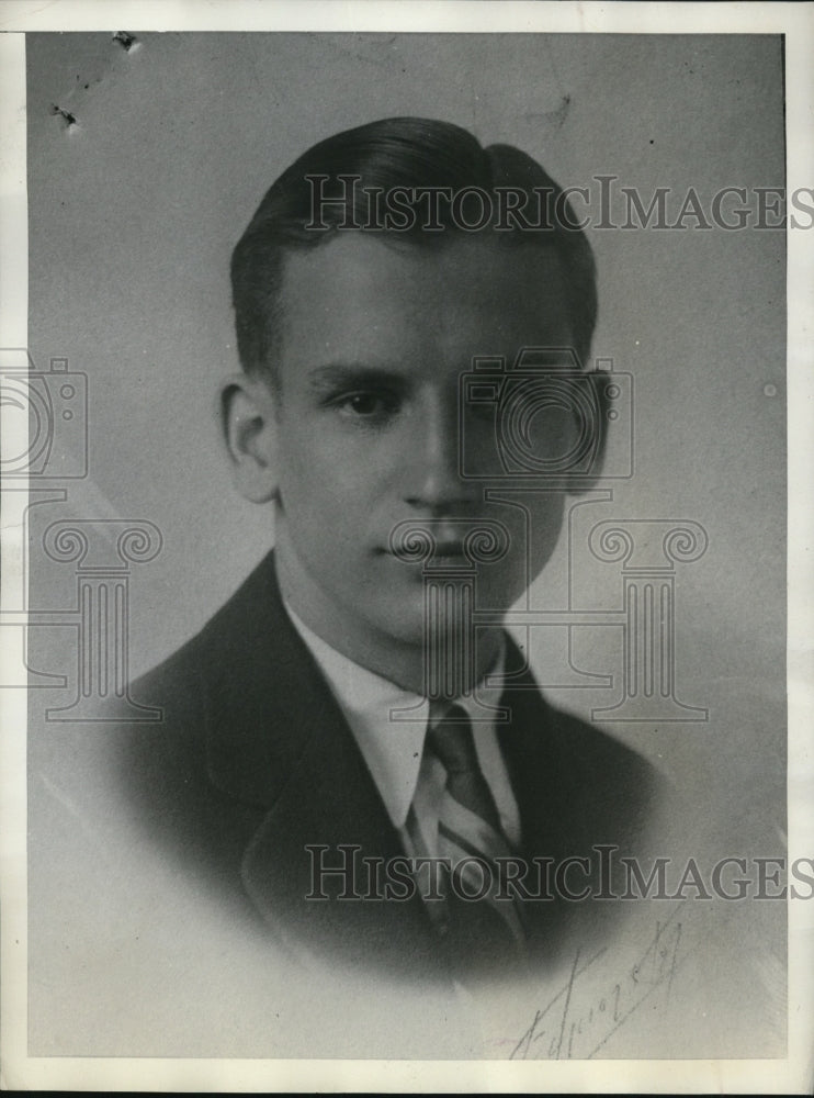 1929 Press Photo Ralph J. Blacke Youngest Diplomat Sent Out of Department