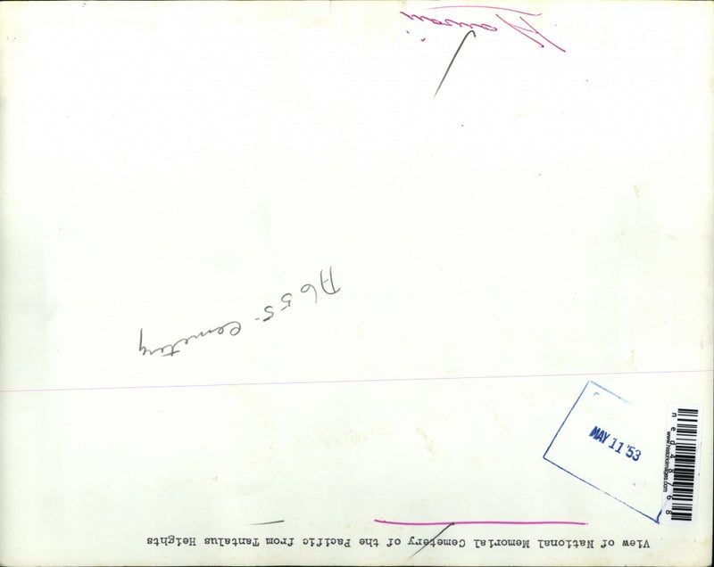 Load image into Gallery viewer, 1953 Press Photo View Of National Memorial Cemetery Of The Pacific
