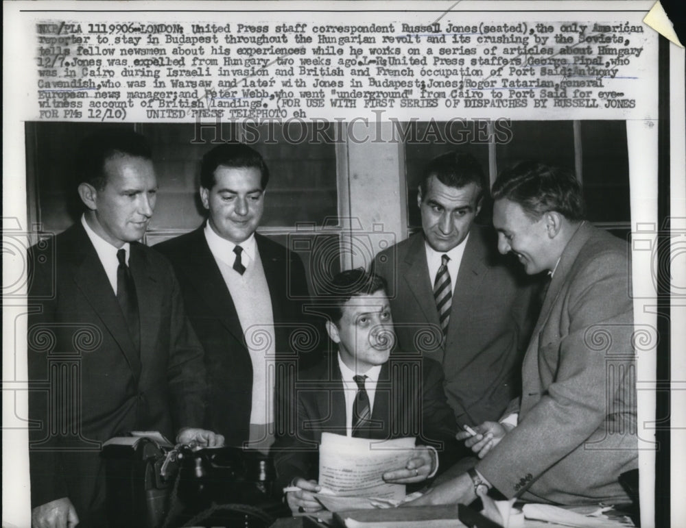 1957 Press Photo London United Press correspondent Jack Russell , the only