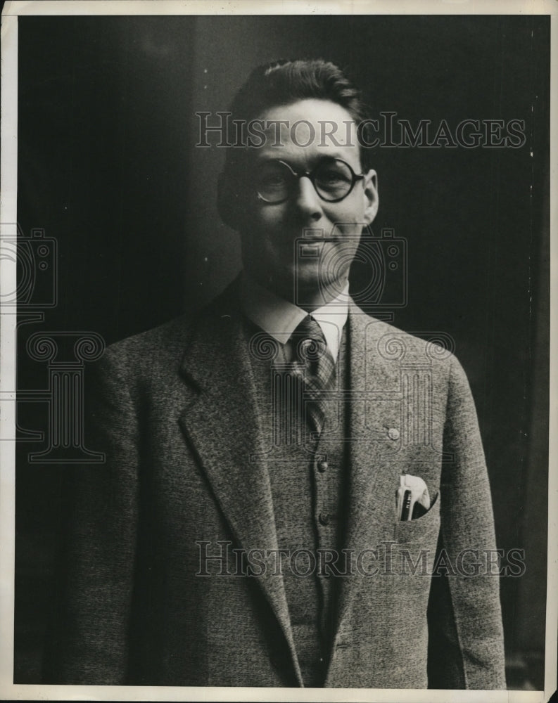 1932 Press Photo Sterling Baer, Juror United States Bank Hearing