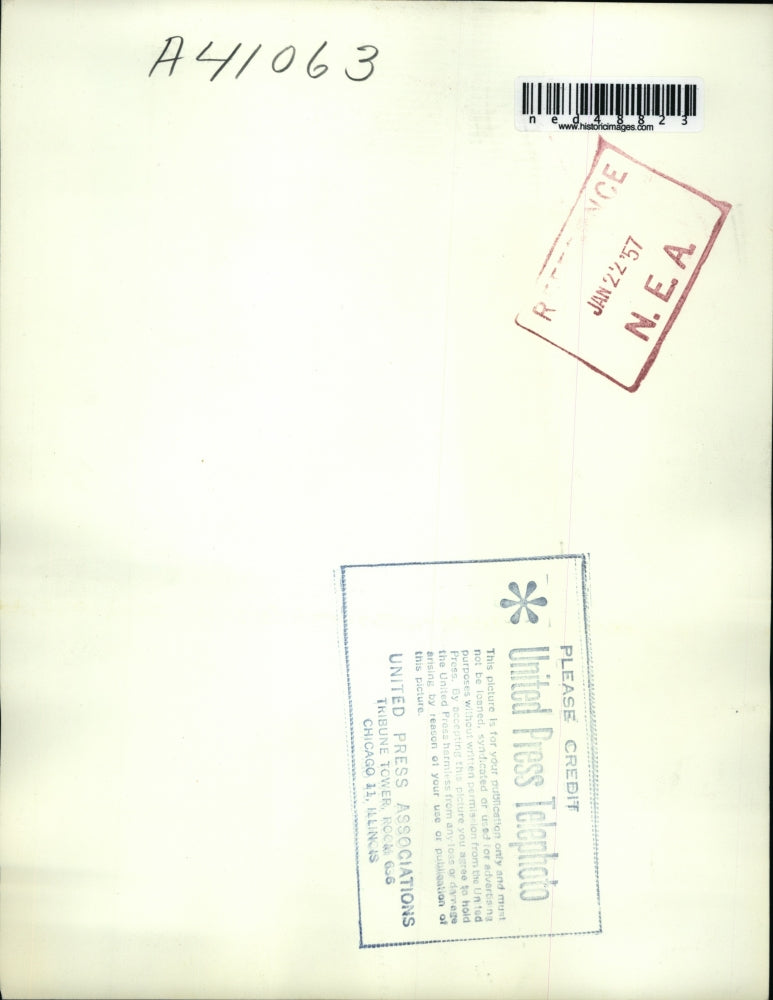 1957 Press Photo Dr. Fred Fagg, Jr. University of Southern California