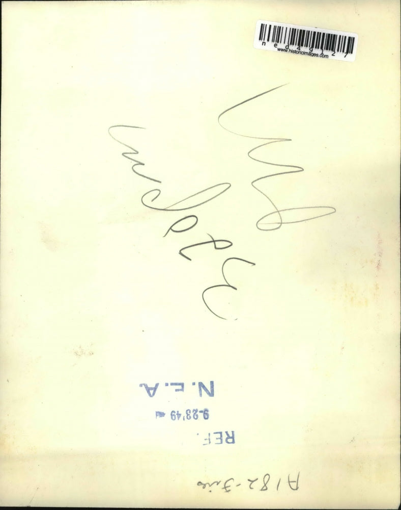 1949 Press Photo General view showing fire occurred in downtown Philadelphia