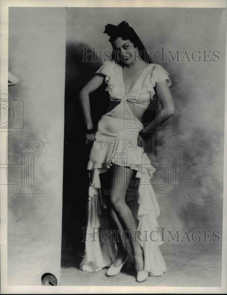 1935 Press Photo Agnes Rose, Hawaiian Dancer