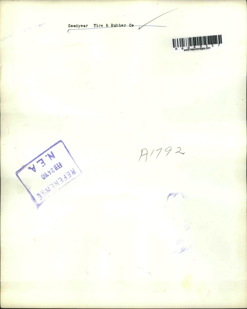 1960 Press Photo Goodyear Tire & Rubber Co