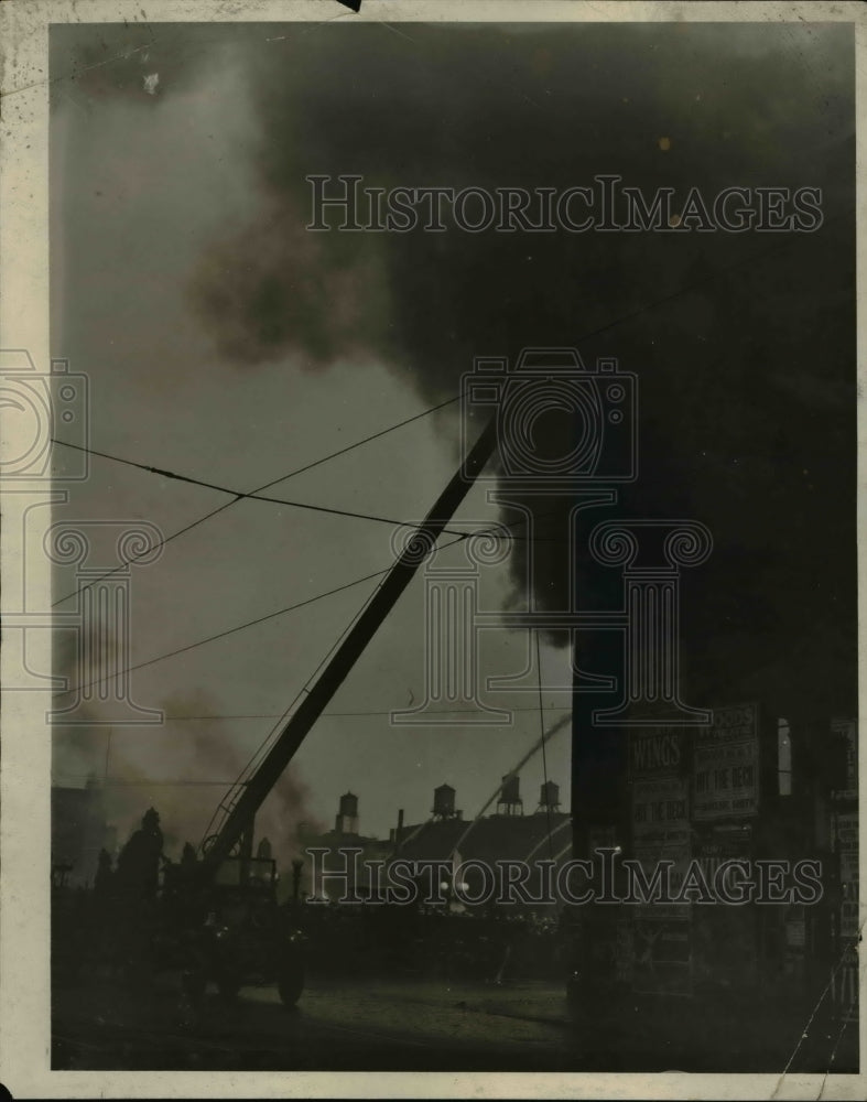 1930 Press Photo Fire