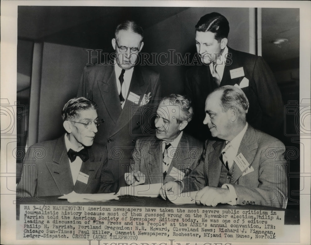 1949 Press Photo The annual convention of newspaper publishers