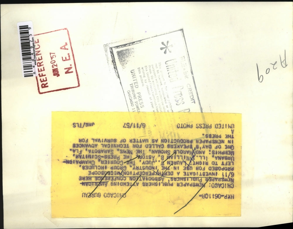 1957 Press Photo The American Newspaper Publishers' Association Conference