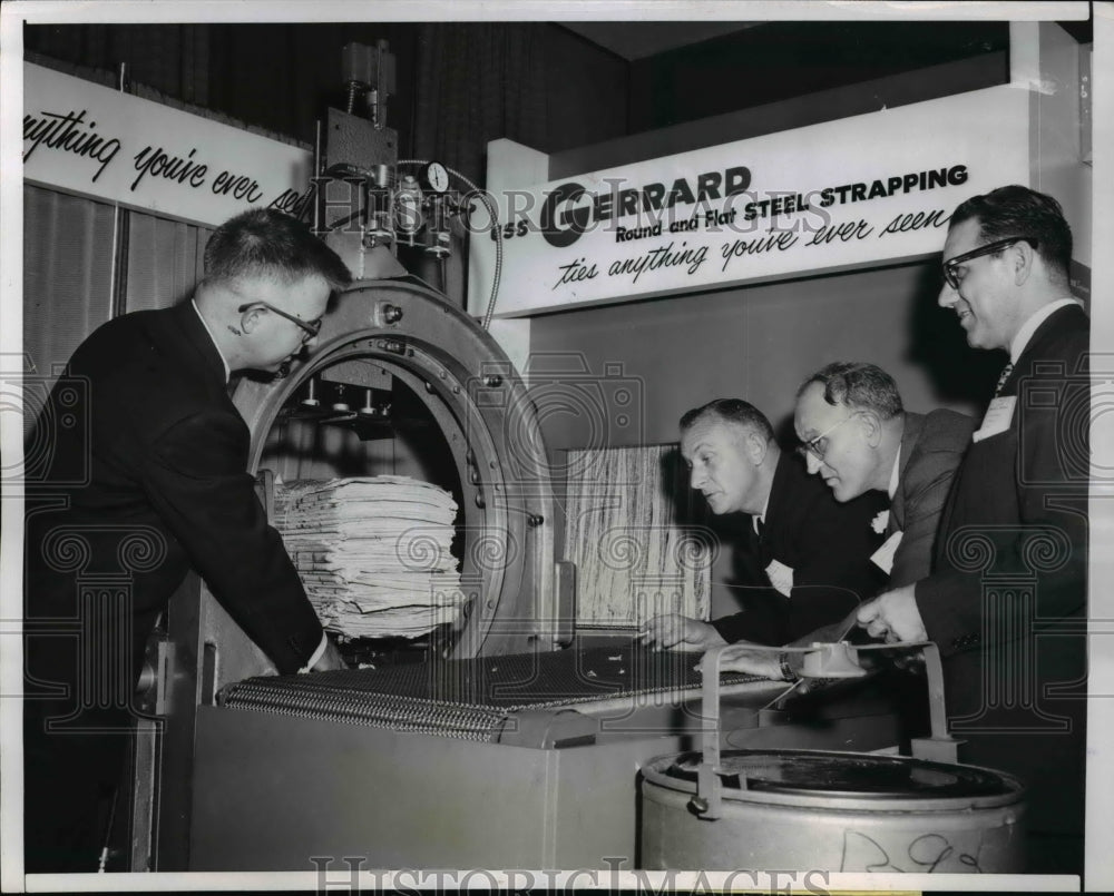 1957 Press Photo Tom Malone, Steel Company Representative