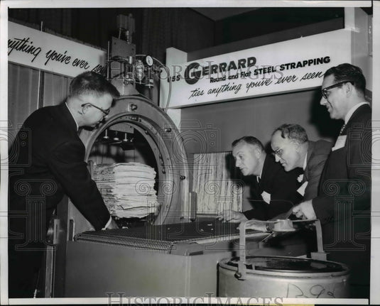 1957 Press Photo Tom Malone, Steel Company Representative