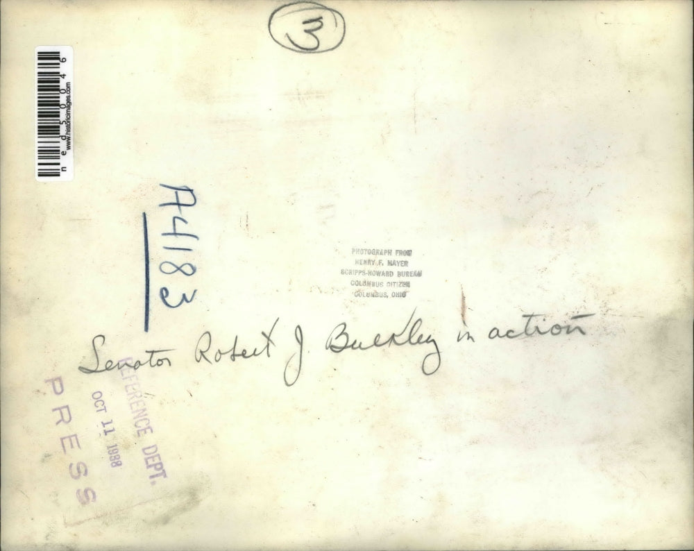 1938 Press Photo Senator Robert J Bulkley at a speech