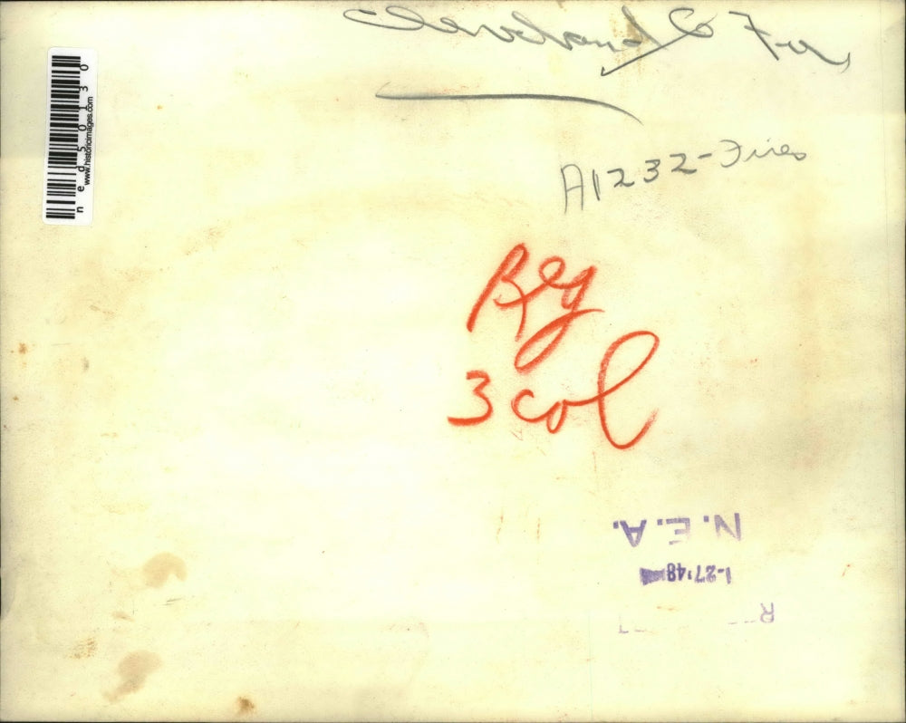 1948 Press Photo The Cleveland Co. Fire