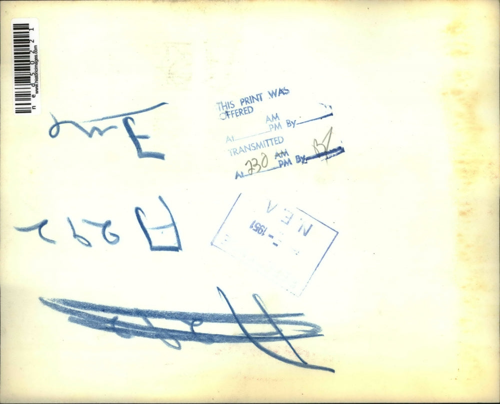 1951 Press Photo Cleveland firemen play water on fire which wrecked the F & H