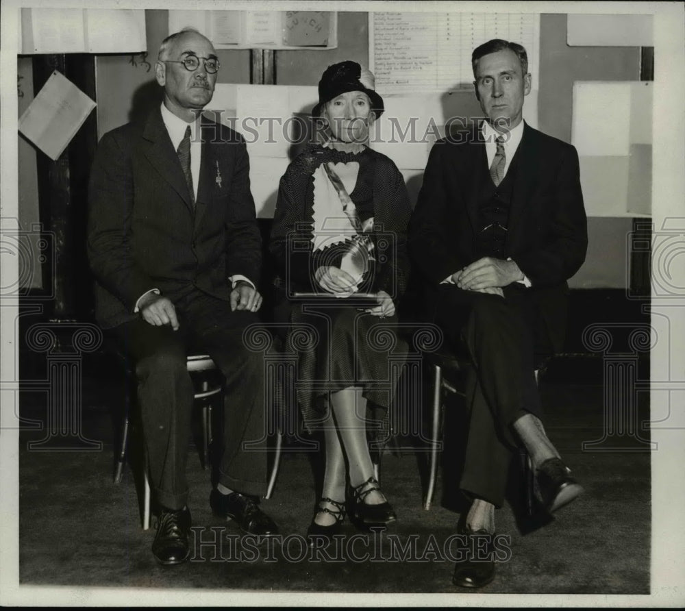 1931 Press Photo Arthur Jones, Latham Hatcher, Emery Ferriss National Vocational