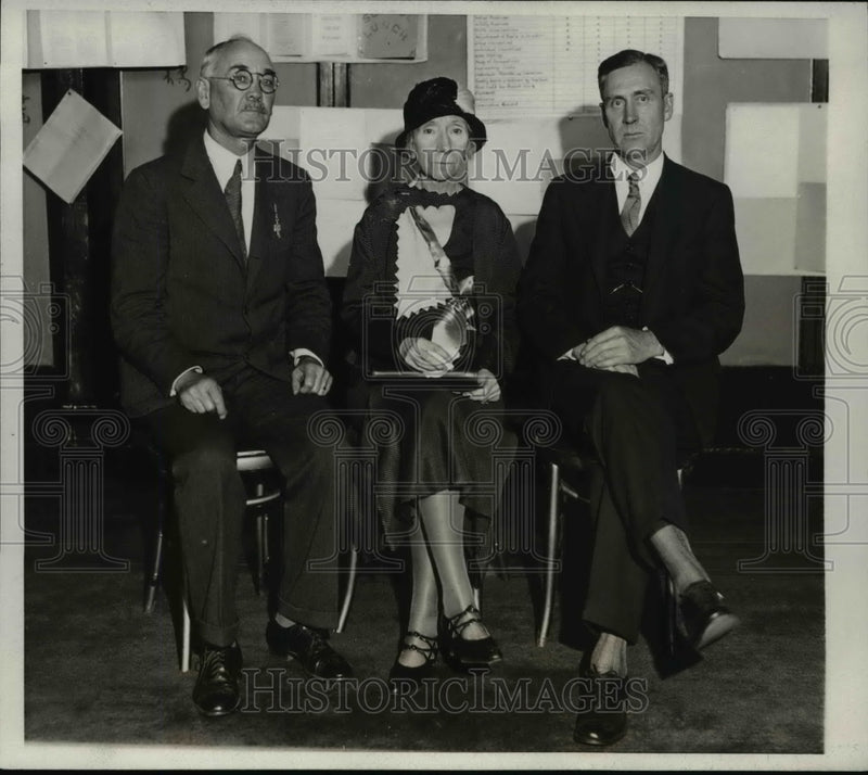 Load image into Gallery viewer, 1931 Press Photo Arthur Jones, Latham Hatcher, Emery Ferriss National Vocational
