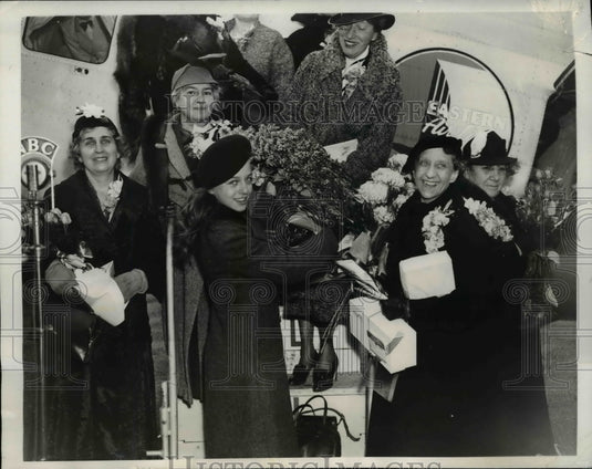 1936 Press Photo Janet Clapper Caroline O'Day of New York