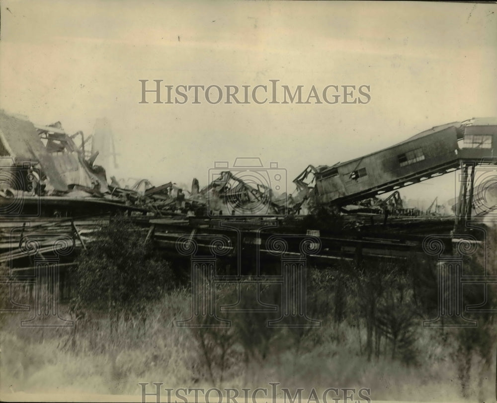 1922 Press Photo View of Remains of Government Dock at New Orleans