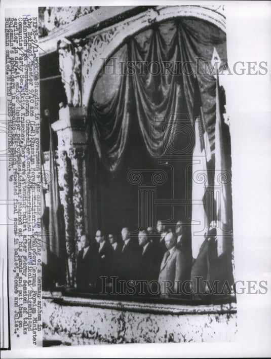 1955 Press Photo Moscow USSR Minister M Molotov, German Brentano
