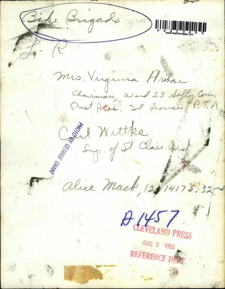 1955 Press Photo Mrs Virginia Aribarm PTA, Carl Wattke & Alice Mack