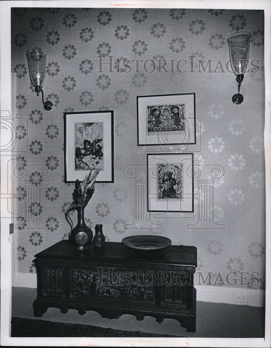 1956 Press Photo Bayton Suite Wade Park Manor Hotel