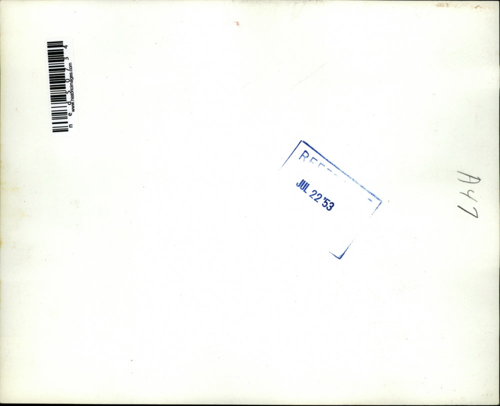 1953 Press Photo Communist Demonstrators Destroy Fences for Weapons, Paris