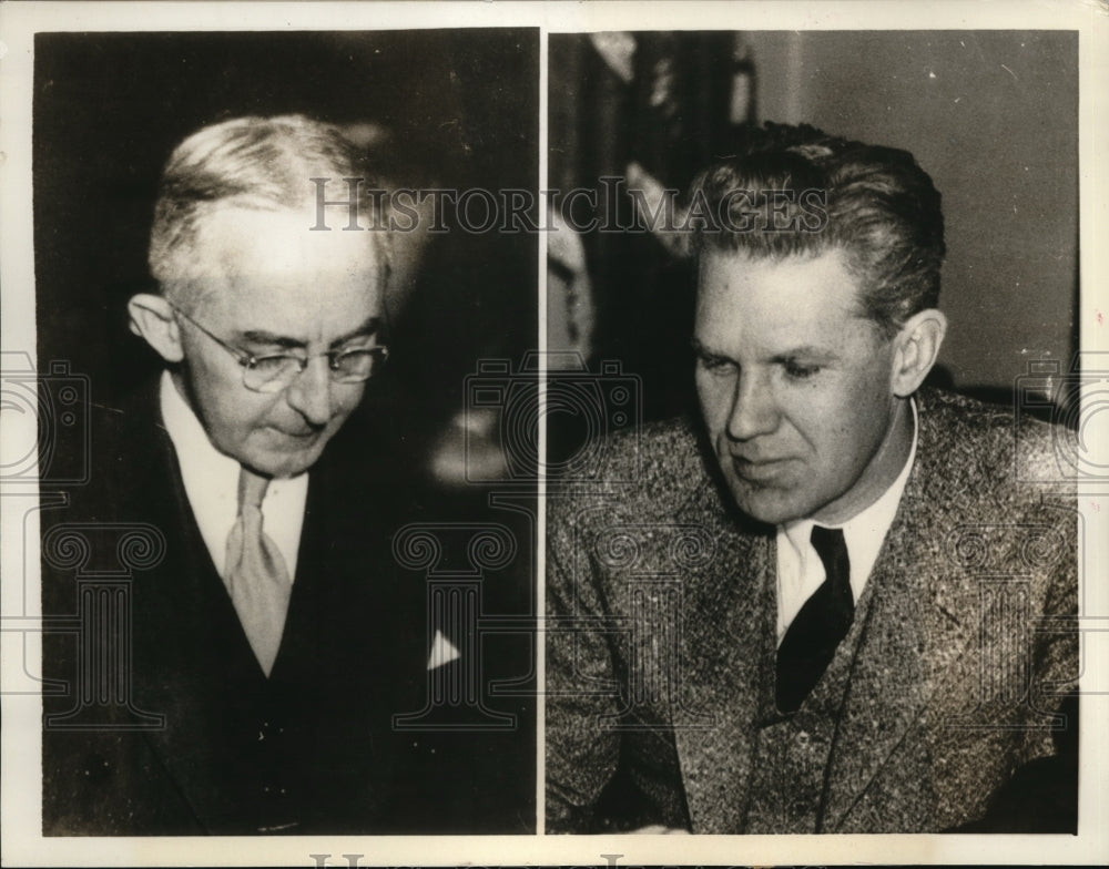 1934 Press Photo A.G. Patterson and Col. Carl L. Bistine