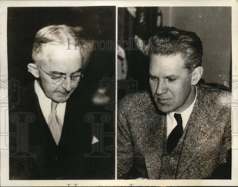 Load image into Gallery viewer, 1934 Press Photo A.G. Patterson and Col. Carl L. Bistine
