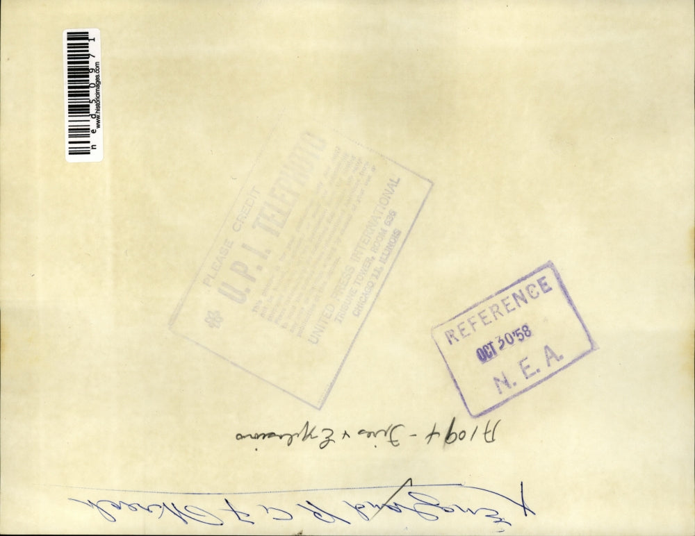 1958 Press Photo Detroit Mich air view of RCAF Culcan plane crash