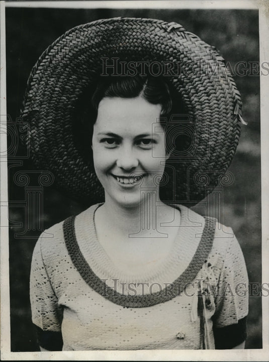 1932 Press Photo Miss Lela Sharp Kidwell Reigning Queen Annual Farmers Fair