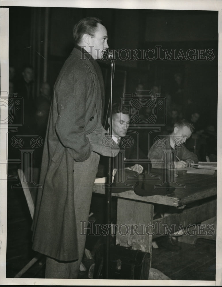 1939 Press Photo John L. McTernan, National Labor Relations Board Representative