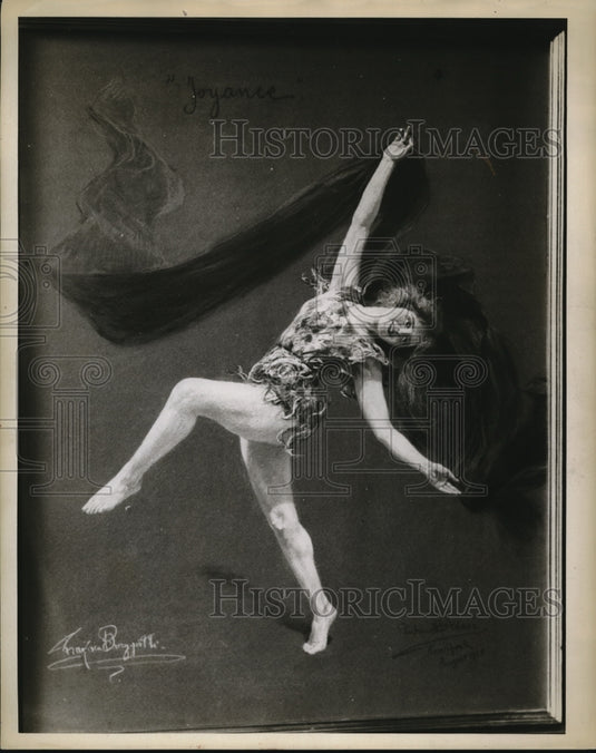 1930 Press Photo Mrs. Ino D. Lodge by Francesca Braggiotti