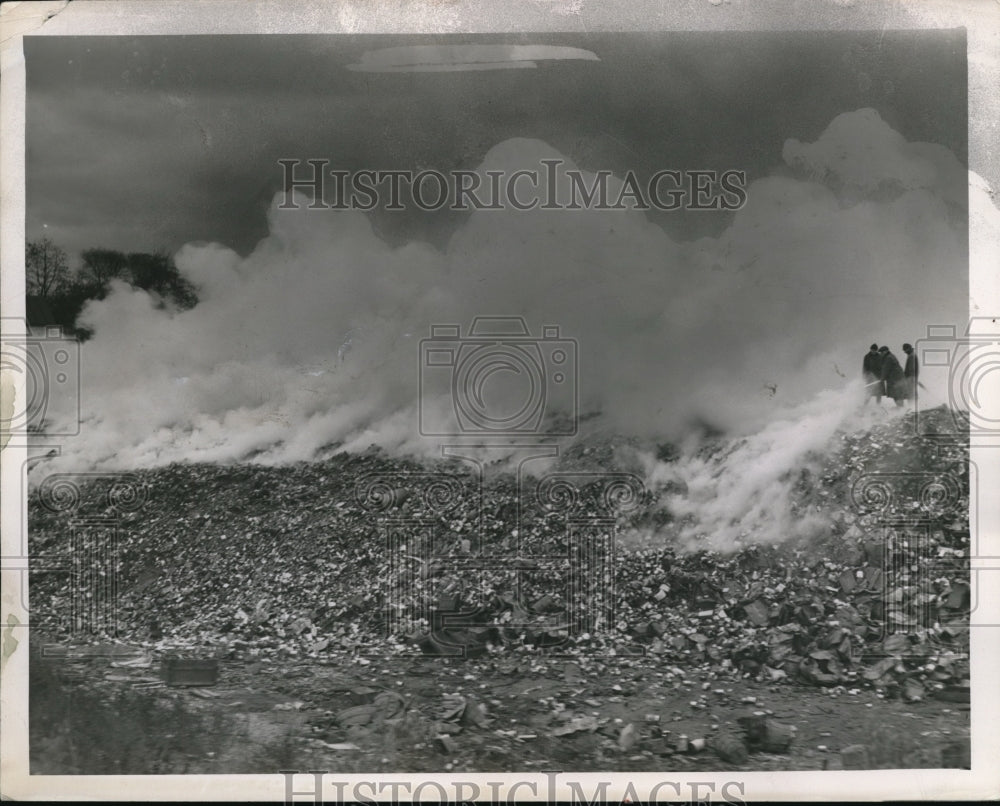 1951 Press Photo After the fire