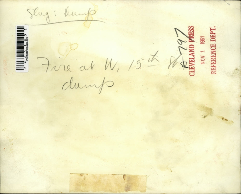 1951 Press Photo After the fire